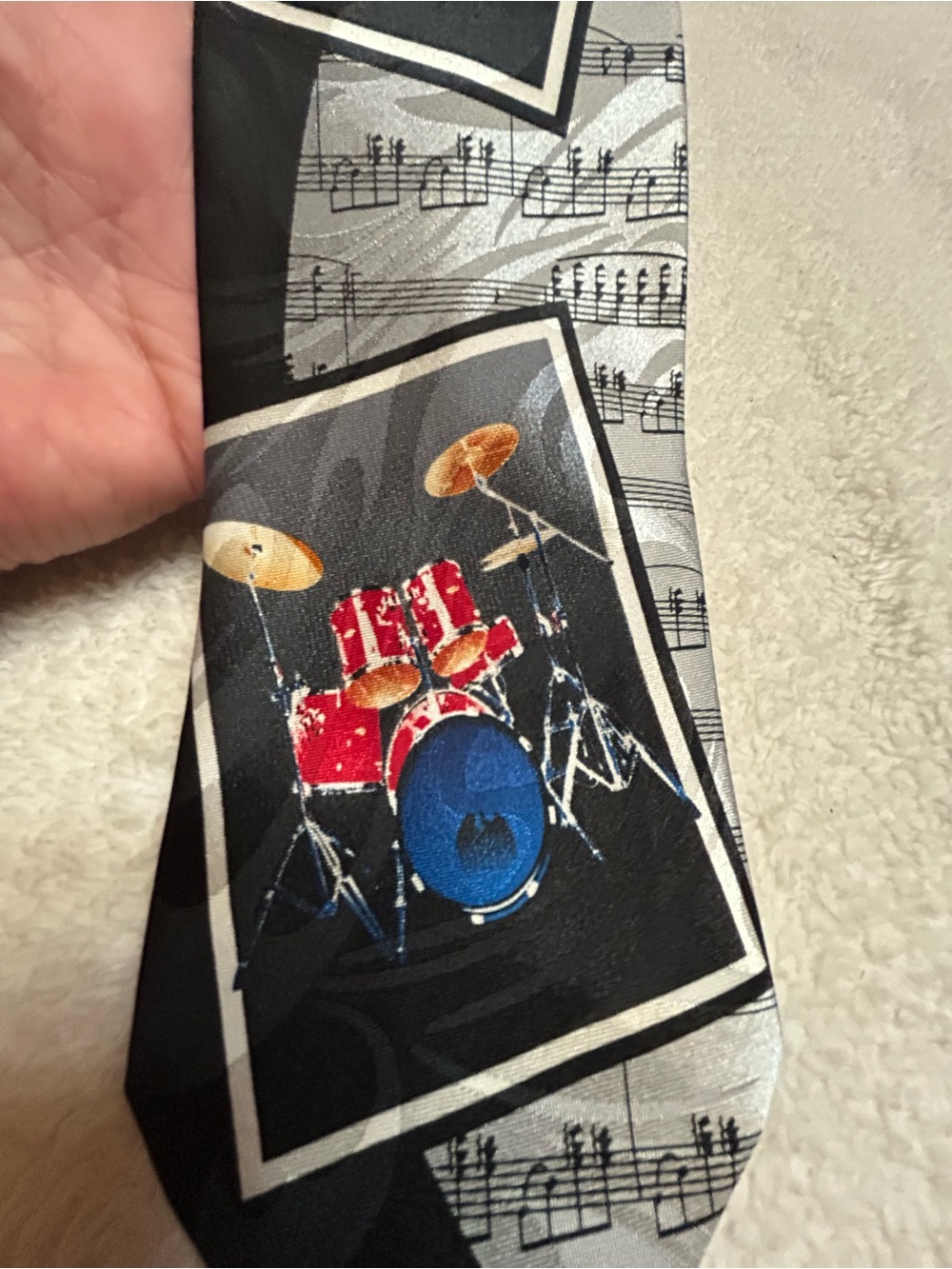 🎁3 for $30 - Musical Drum Kit Novelty Tie